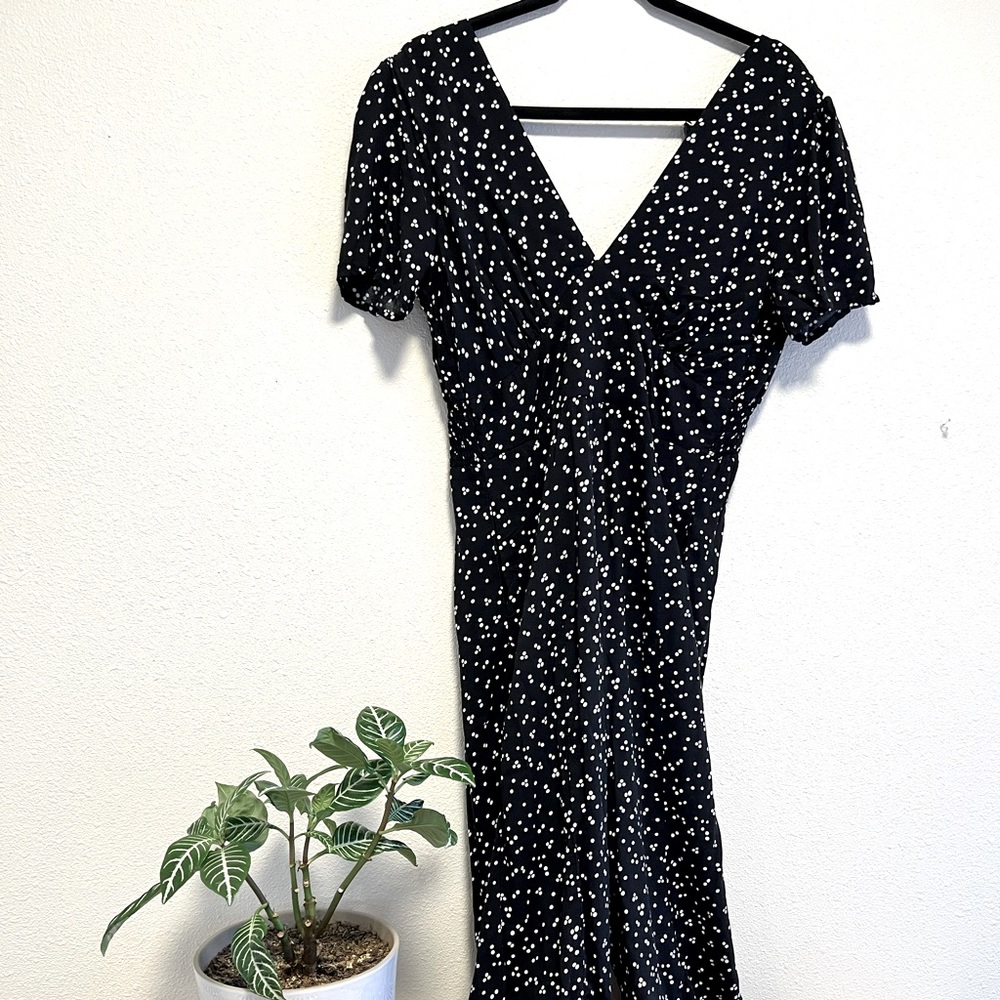 BLACK AND WHITE POLKA DOT MINKPINK JUMPSUIT